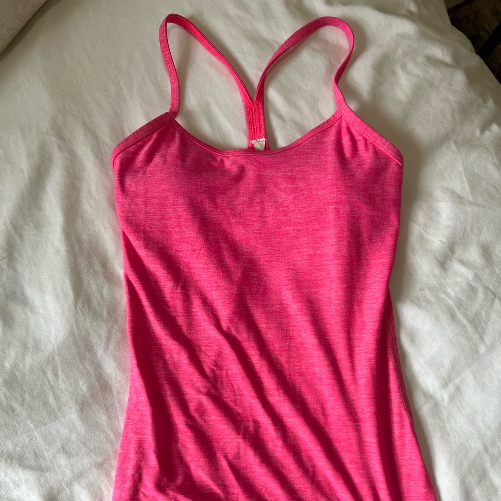 Lululemon pink tank top